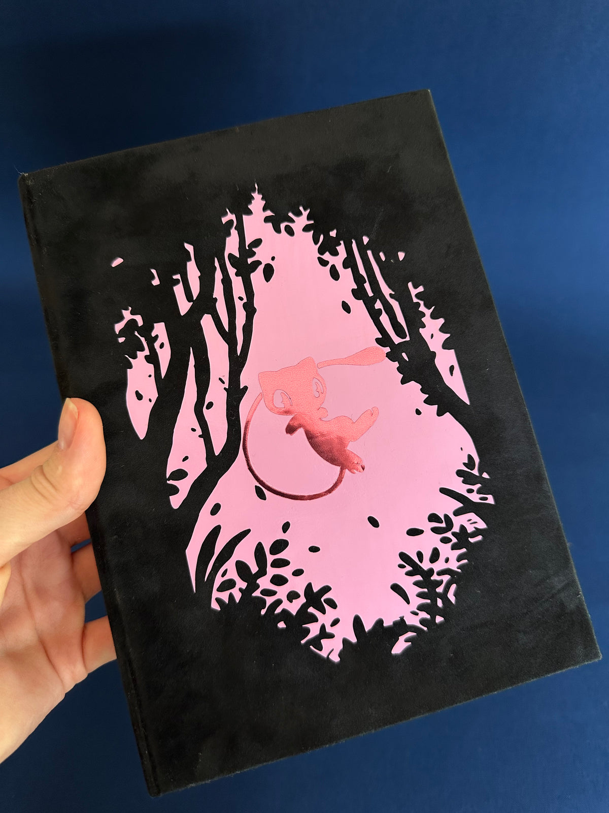 Pokémon Mew notebook custom hardcover rebind
