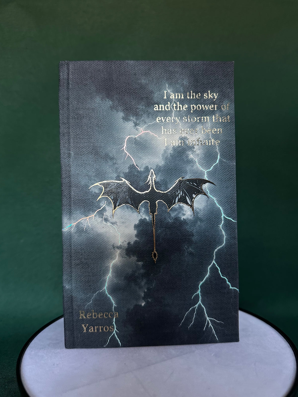 Fourth Wing custom hardcover rebind