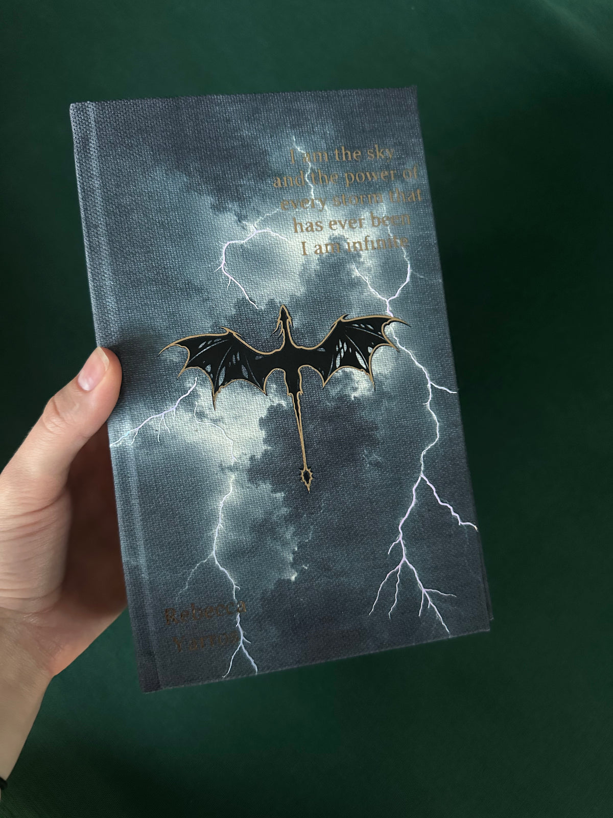 Fourth Wing custom hardcover rebind