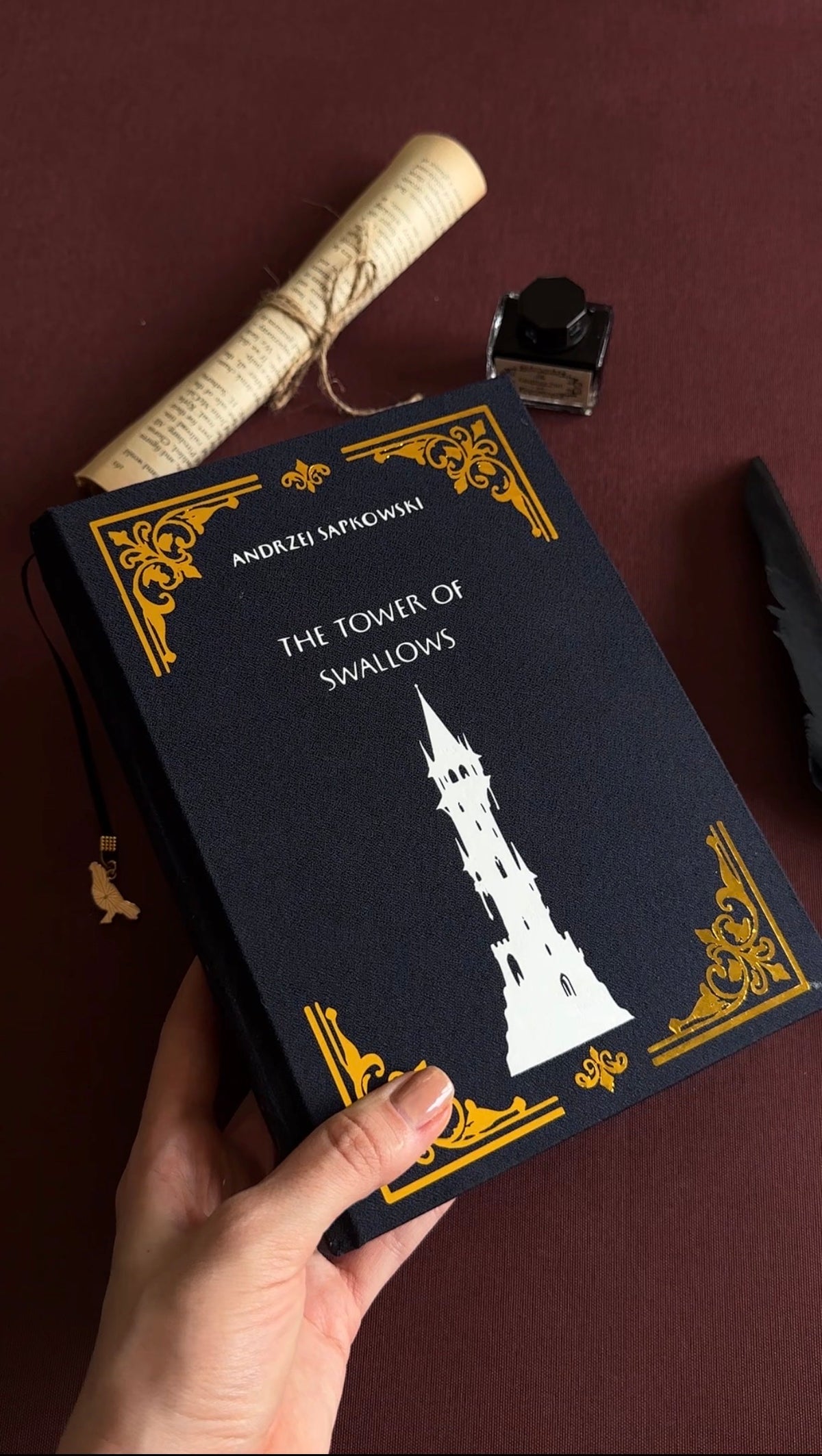 The Tower of Swallows custom hardcover rebind