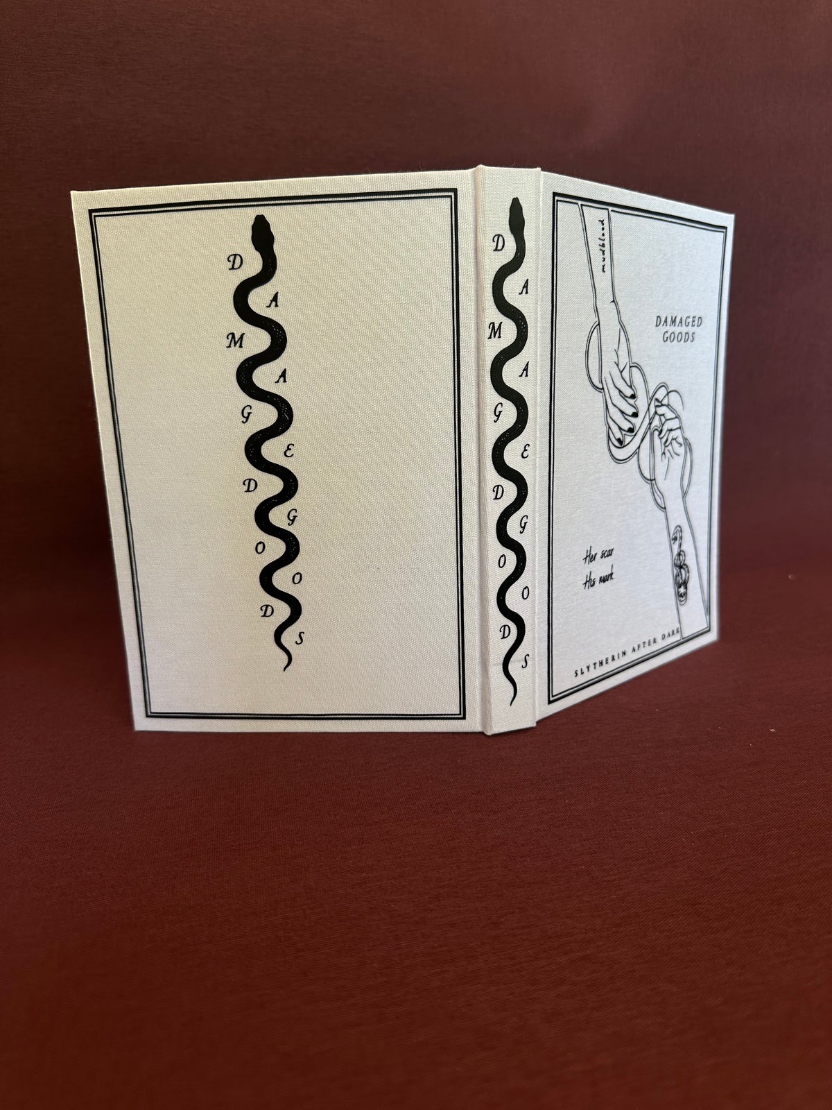 Damaged Goods custom hardcover rebind
