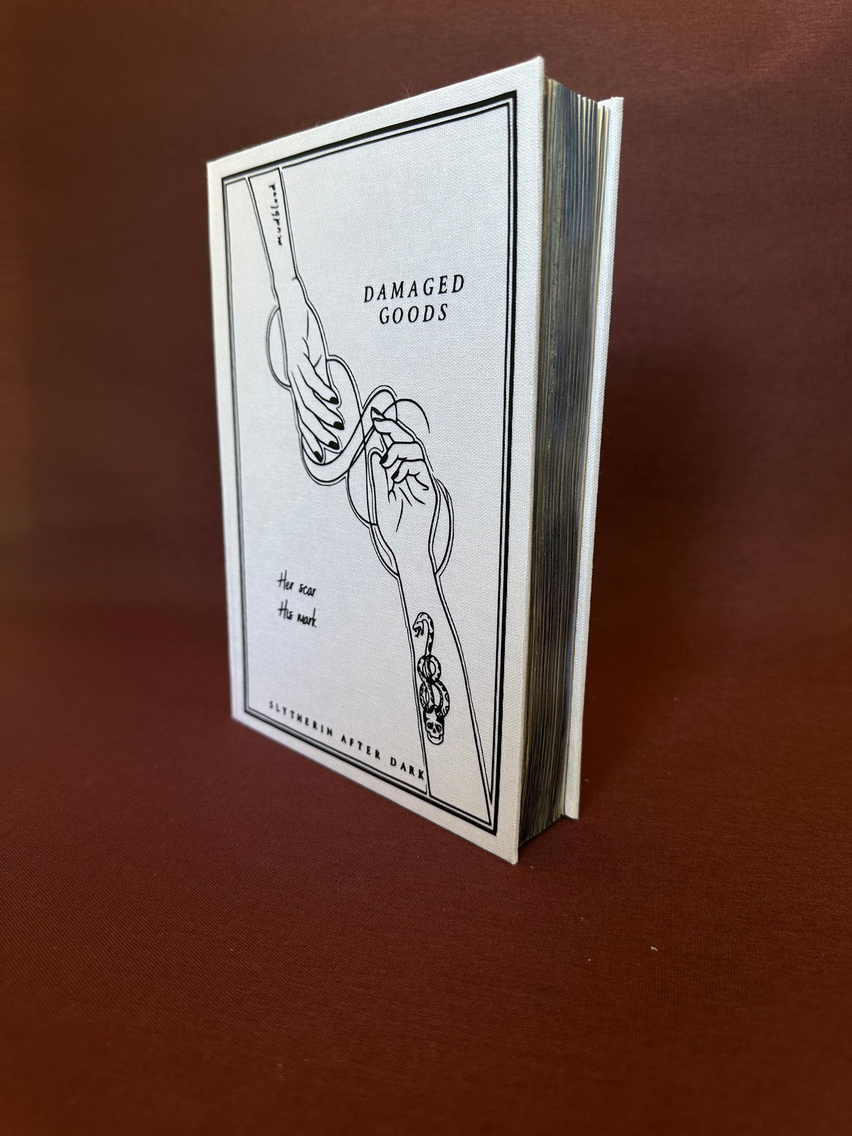 Damaged Goods custom hardcover rebind