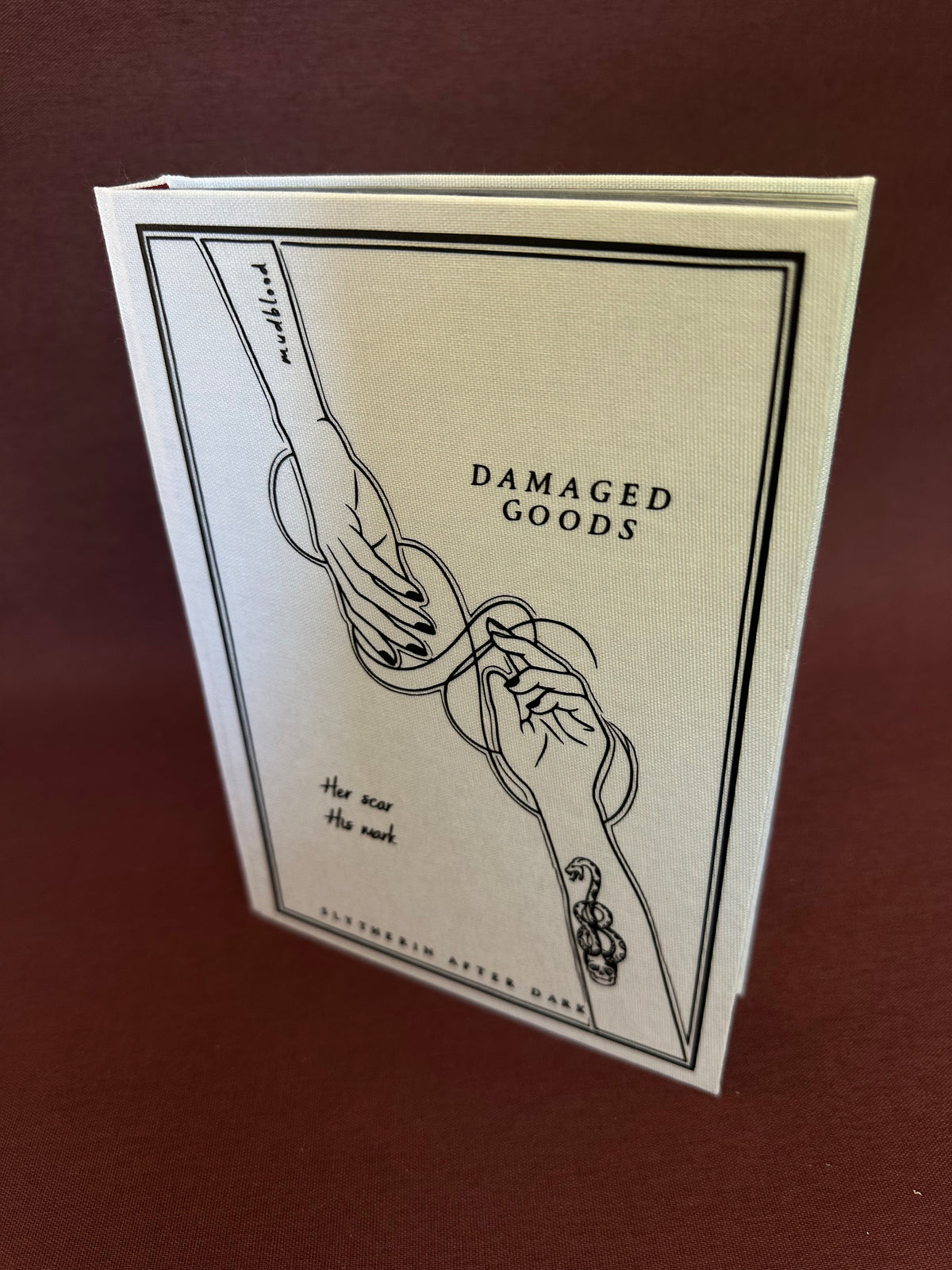 Damaged Goods custom hardcover rebind