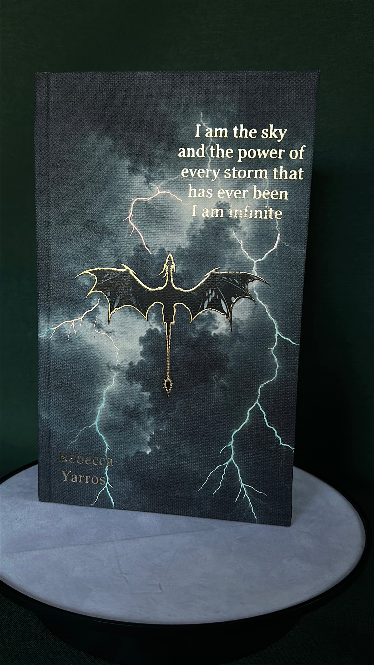 Fourth Wing custom hardcover rebind