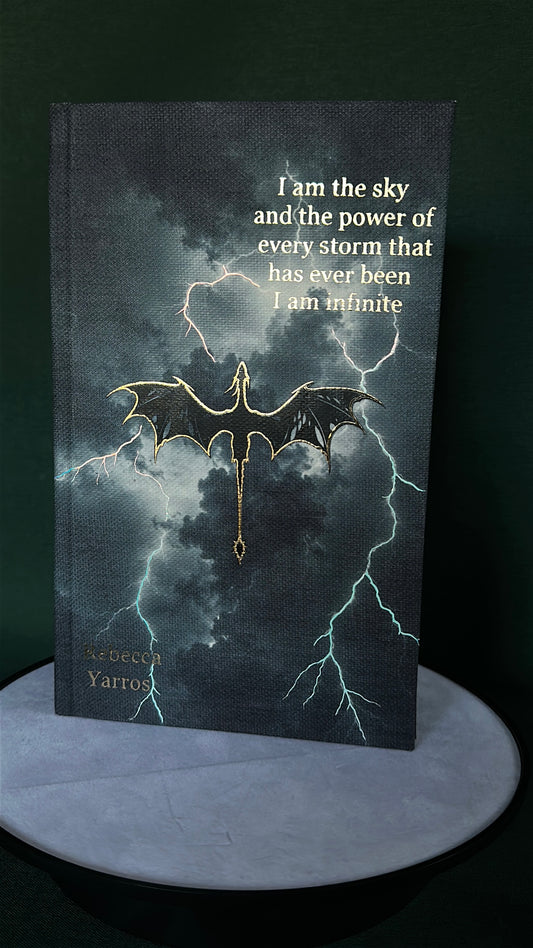 Fourth Wing custom hardcover rebind