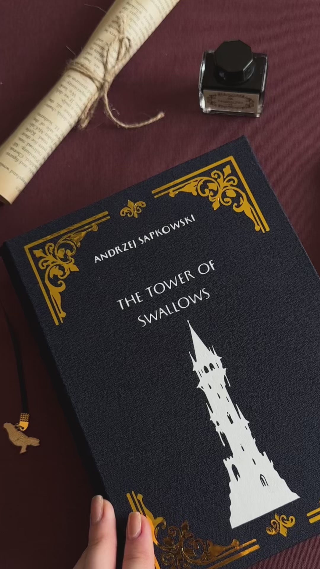 The Tower of Swallows custom hardcover rebind video