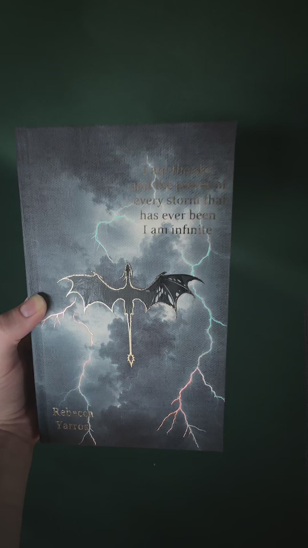 Fourth Wing custom hardcover rebind video