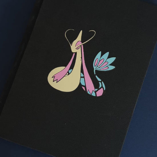 Pokémon Milotic notebook custom hardcover rebind video