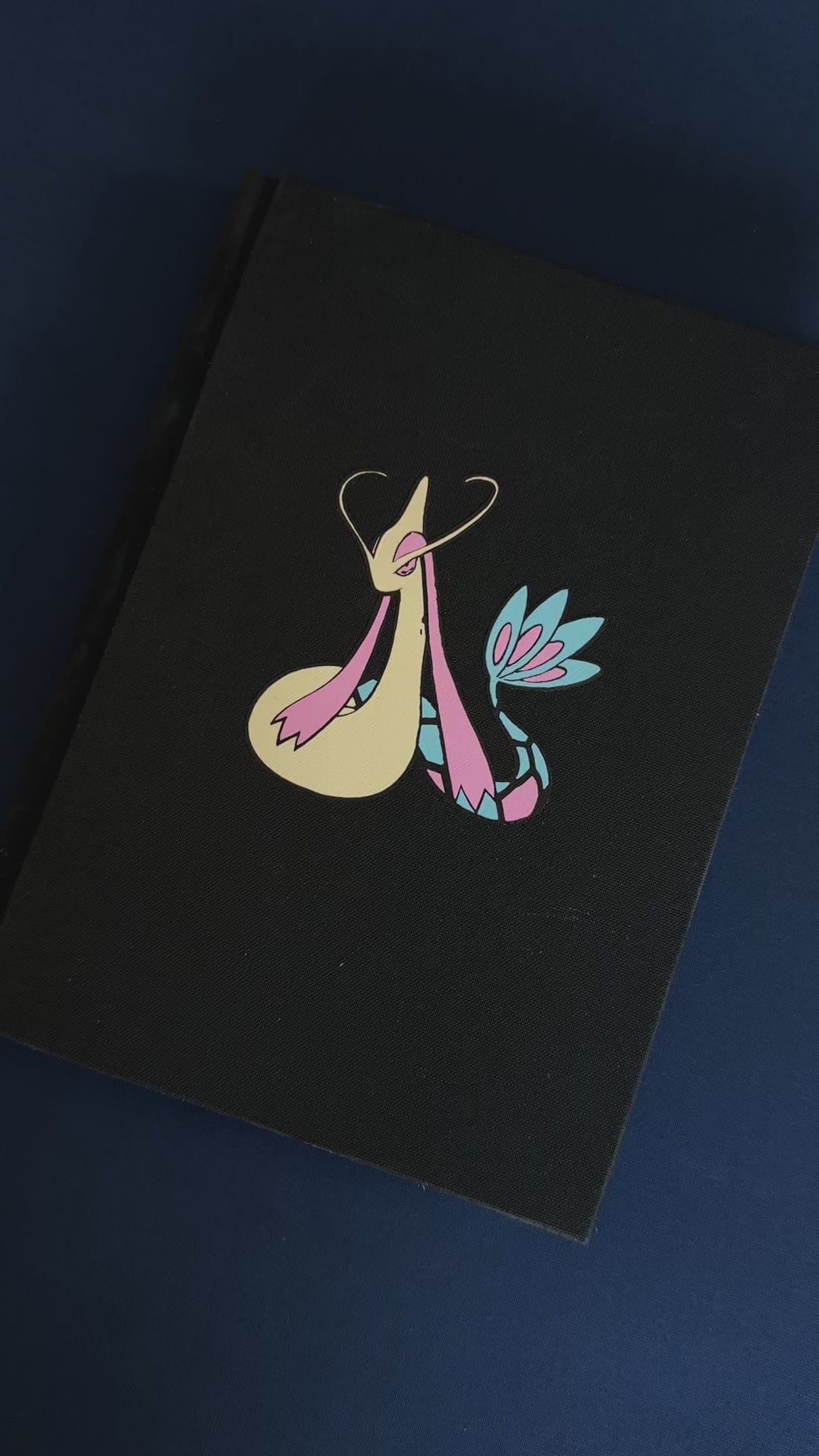 Pokémon Milotic notebook custom hardcover rebind video