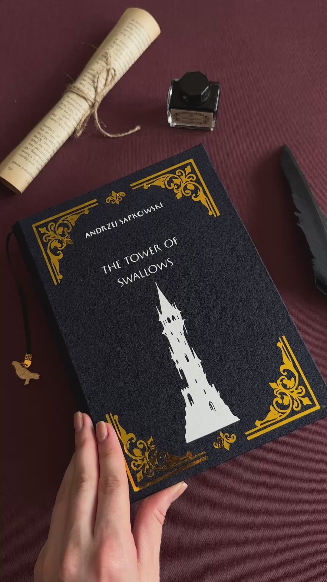 The Tower of Swallows custom hardcover rebind video